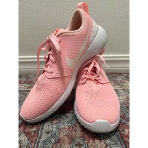 Nike Roshe One Pink White Athletic Shoes Women's Size 9.5